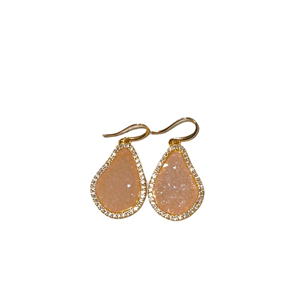 Crystal Peach Earrings ✨✨✨